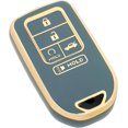 thumbnail image 1 of Key Fob Cover Compatible with Honda Accord Civic CRV Pilot Ridgeline Odyssey Passport Keychain Case Holder Protector,Blue, 1 of 5