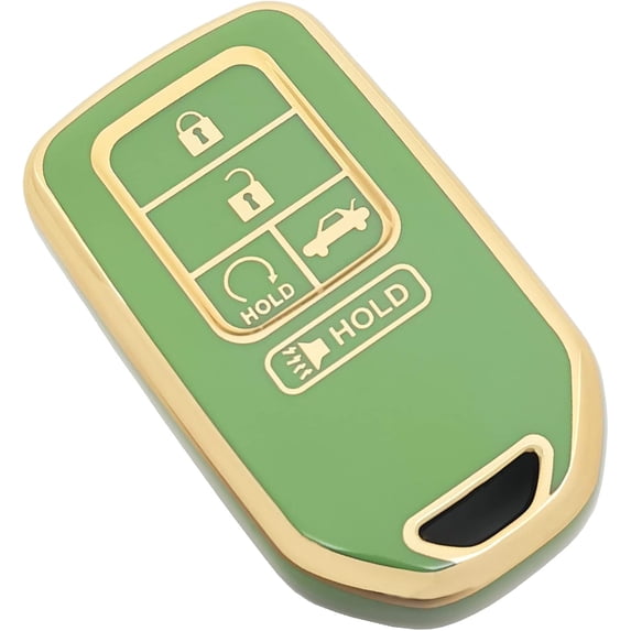 Key Fob Cover Compatible with Honda Accord Civic CRV Pilot Ridgeline Odyssey Passport Keychain Case Holder Protector,Green
