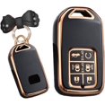 thumbnail image 1 of Key Fob Cover Compatible with Honda Odyssey Freed Elysion 2016-2023 6 Button Keychain Case Holder Protector,B-Black, 1 of 6