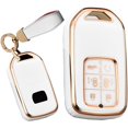 thumbnail image 1 of Key Fob Cover Compatible with Honda Odyssey Freed Elysion 2016-2023 6 Button Keychain Case Holder Protector,R-White, 1 of 6