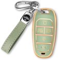 thumbnail image 1 of Key Fob Cover Compatible with Hyundai Sonata Santa Fe Tucson 2024-2021 Keychain Case Holder Protector,A:green, 1 of 6