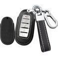 thumbnail image 1 of Key Fob Cover Compatible with Infiniti Q50 Q60 QX50 QX55 QX60 5 Button Keychain Case Holder Protector,Leather Keychain-black, 1 of 6