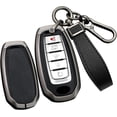 thumbnail image 1 of Key Fob Cover Compatible with Infiniti Q50 Q60 QX50 QX55 QX60 5 Button Keychain Case Holder Protector,Long Keychain-black, 1 of 8