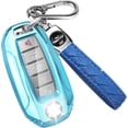 thumbnail image 1 of Key Fob Cover Compatible with Infiniti Q50 Q60 QX60 QX50 QX55 2019-2024 Keychain Case Holder Protector,Blue, 1 of 7