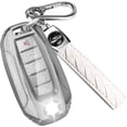 thumbnail image 1 of Key Fob Cover Compatible with Infiniti Q50 Q60 QX60 QX50 QX55 2019-2024 Keychain Case Holder Protector,White, 1 of 7
