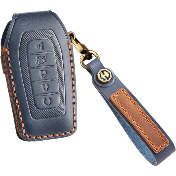 Key Fob Cover Compatible with Infiniti QX60 QX80 2025-2026 Keychain Case Holder Protector,Blue