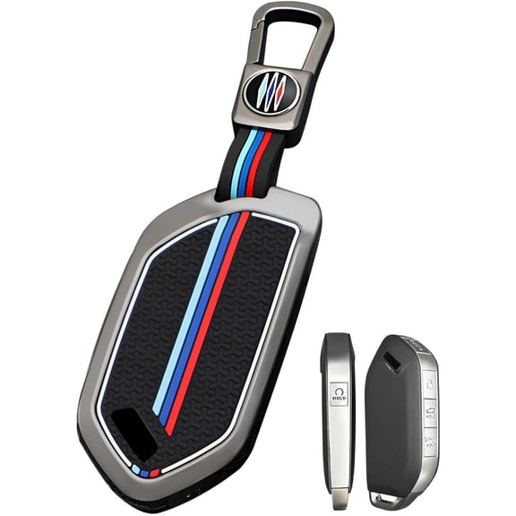 Key Fob Cover Compatible with Kia Telluride EV6 Sorento K5 2024-2025 Keychain Case Holder Protector,1