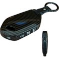 thumbnail image 1 of Key Fob Cover Compatible with Kia Telluride Sorento 5 Button ABS Plastic Silicone Keychain Case Holder Protector,Black, 1 of 7