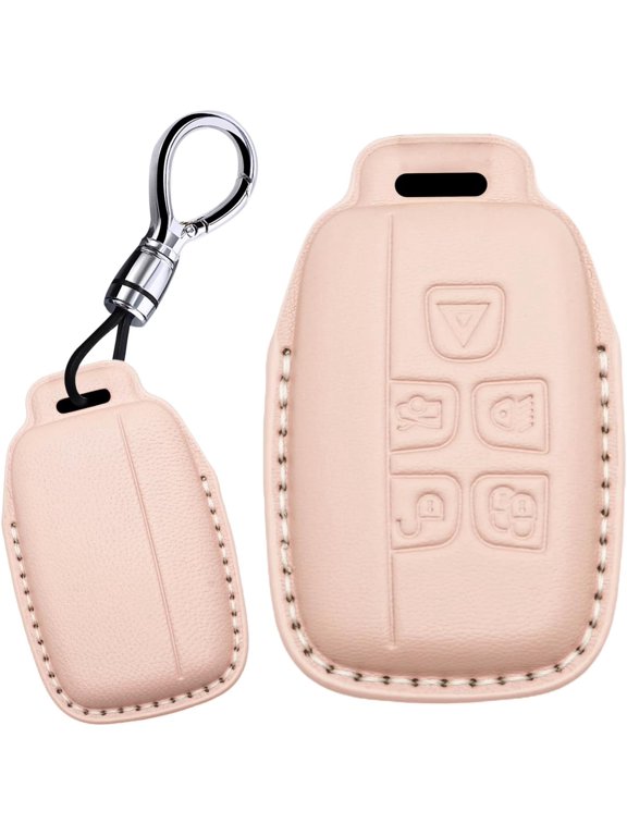 Key Fob Cover Compatible with Land Rover Discovery Range Rover Vogue Evoque Velar Keychain Case Holder Protector,B-Pink