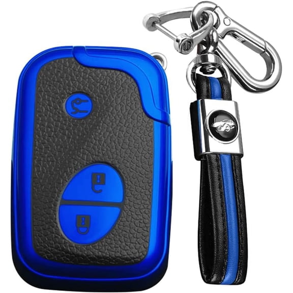 Key Fob Cover Compatible with Lexus CT200H ES350 GX400 Keychain Case Holder Protector,Blue
