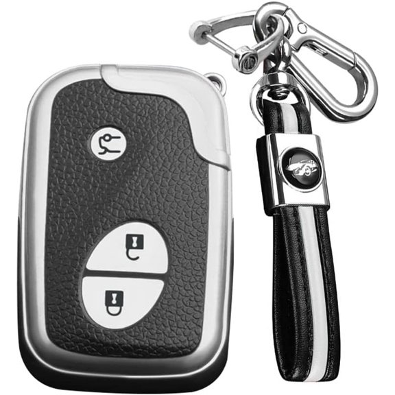 Key Fob Cover Compatible with Lexus CT200H ES350 GX400 Keychain Case Holder Protector,White