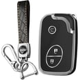 thumbnail image 1 of Key Fob Cover Compatible with Lexus CT200H ES350 Keychain Case Holder Protector,A Black, 1 of 8