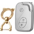 thumbnail image 1 of Key Fob Cover Compatible with Lexus CT200H ES350 Keychain Case Holder Protector,B White, 1 of 8