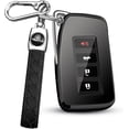 thumbnail image 1 of Key Fob Cover Compatible with Lexus ES GS NX LS RX RC GX LX 570 200 250 350 460 300 F 450h 600h Keychain Case Holder Protector,Black, 1 of 6