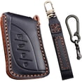thumbnail image 1 of Key Fob Cover Compatible with Lexus ES LS LC RX NX LX TX GX 2018-2025 Keychain Case Holder Protector,Black, 1 of 7