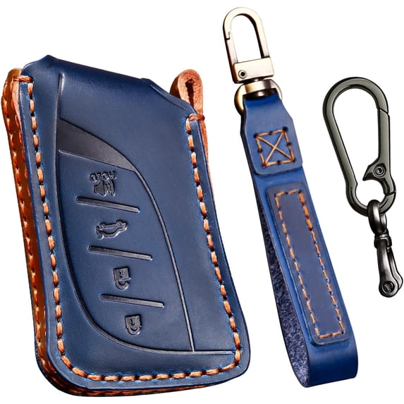 Key Fob Cover Compatible with Lexus ES LS LC RX NX LX TX GX 2018-2025 Keychain Case Holder Protector,Blue