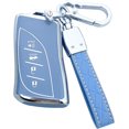 thumbnail image 1 of Key Fob Cover Compatible with Lexus ES NX GX RX UX LC LS Key Case Shell with Keychain,Blue, 1 of 7