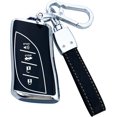 thumbnail image 1 of Key Fob Cover Compatible with Lexus ES NX GX RX UX LC LS Key Case Shell with Keychain,Black, 1 of 7