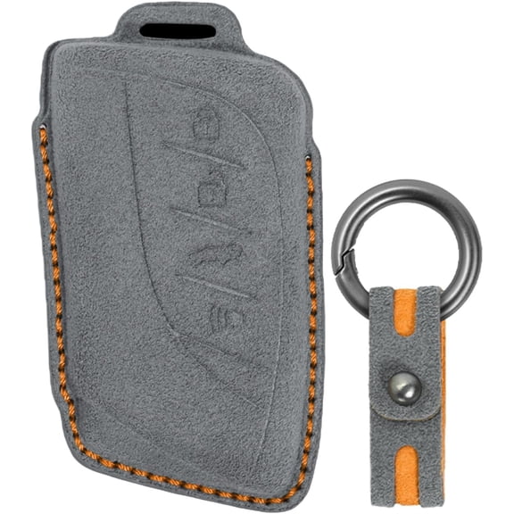 Key Fob Cover Compatible with Lexus ES NX RX GX UX TX Series Keychain Holder Protector, Gray, 1