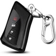 thumbnail image 1 of Key Fob Cover Compatible with Lexus ES250 ES350 GX550 LX600 LS500 LC500h NX300h RX350 RX450h UX200 2018-2025 Keychain Case Holder Protector,Black, 1 of 6