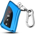 thumbnail image 1 of Key Fob Cover Compatible with Lexus ES250 ES350 GX550 LX600 LS500 LC500h NX300h RX350 RX450h UX200 2018-2025 Keychain Case Holder Protector,Blue, 1 of 6