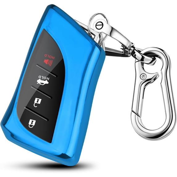 Key Fob Cover Compatible with Lexus ES250 ES350 GX550 LX600 LS500 LC500h NX300h RX350 RX450h UX200 2018-2025 Keychain Case Holder Protector,Blue