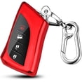 thumbnail image 1 of Key Fob Cover Compatible with Lexus ES250 ES350 GX550 LX600 LS500 LC500h NX300h RX350 RX450h UX200 2018-2025 Keychain Case Holder Protector,Red, 1 of 6