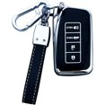 thumbnail image 1 of Key Fob Cover Compatible with Lexus ES350 NX300h RC RX IS 300 350 200t GS450H LX570 2013-2018 5 Button TPU Keychain Case Holder Protector,Black, 1 of 7