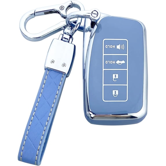 Key Fob Cover Compatible with Lexus ES350 NX300h RC RX IS 300 350 200t GS450H LX570 2013-2018 5 Button TPU Keychain Case Holder Protector,Blue