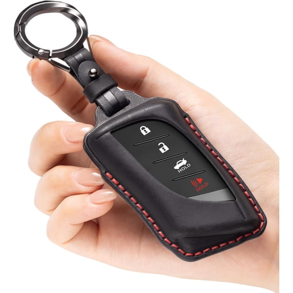 Key Fob Cover Compatible with Lexus GX460 ES350 RX350 UX NX300h TX550 LX600 LS500 LC500 Keychain Case Holder Protector,Black