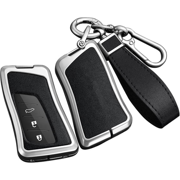Key Fob Cover Compatible with Lexus GX460 ES350 RX350 UX NX300h TX550 LX600 LS500 LC500 Keychain Case Holder Protector,Black