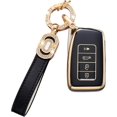 thumbnail image 1 of Key Fob Cover Compatible with Lexus RX ES GS LS NX RS GX LX RC LC 2013-2017 5 Button TPU Keychain Case Holder Protector,Model-a(black), 1 of 5