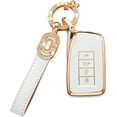 thumbnail image 1 of Key Fob Cover Compatible with Lexus RX ES GS LS NX RS GX LX RC LC 2013-2017 5 Button TPU Keychain Case Holder Protector,Model-a(white), 1 of 5