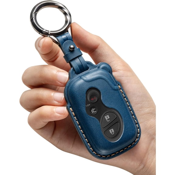 Key Fob Cover Compatible with Lexus RX350 GX460 CT200H IS250 IS350 LS460 GS350 ES350 GS300 2005-2015 4 Button Keychain Case Holder Protector,Blue
