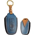 thumbnail image 1 of Key Fob Cover Compatible with Lincoln MKC MKX MKZ Continental Navigator Nautilus 2017-2021 5 Button Keychain Case Holder Protector,Blue, 1 of 7