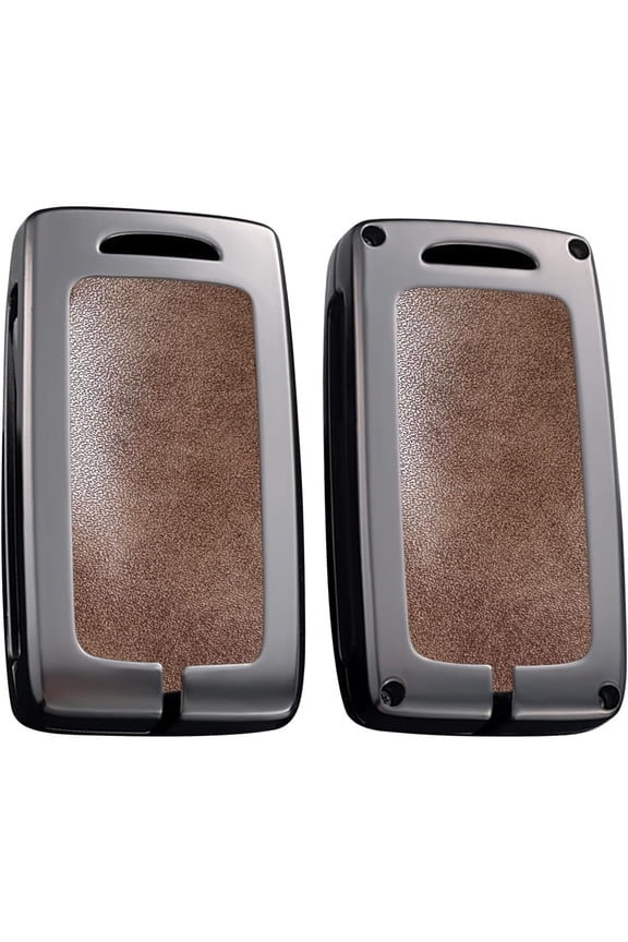 Key Fob Cover Compatible with Mazda 2 3 6 CX-30 MX5 MX-30 2025 Keychain Case Holder Protector,Brown-long Keychain