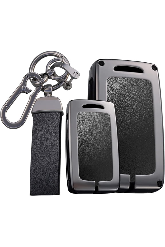 Key Fob Cover Compatible with Mazda 2 3 6 CX-30 MX5 MX-30 2025 Keychain Case Holder Protector,Gray-long Keychain