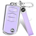 thumbnail image 1 of Key Fob Cover Compatible with Fit for Mazda 3 6 8 CX-3 CX-5 CX-7 CX-9 Miata MX-5 RX-8 Keychain Case Holder Protector, 1 of 6