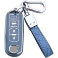 thumbnail image 1 of Key Fob Cover Compatible with Mazda 3 6 8 Miata MX-5 CX-5 CX-9 CX-3 CX-7 RX-8 Atenza Keychain Case Holder Protector,Blue, 1 of 7