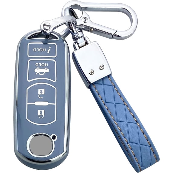 Key Fob Cover Compatible with Mazda 3 6 8 Miata MX-5 CX-5 CX-9 CX-3 CX-7 RX-8 Atenza Keychain Case Holder Protector,Blue