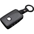 thumbnail image 1 of Key Fob Cover Compatible with Mazda 3 6 CX-30 CX-5 CX-9 2019-2021 4 Button Keychain Case Holder Protector,Black, 1 of 7
