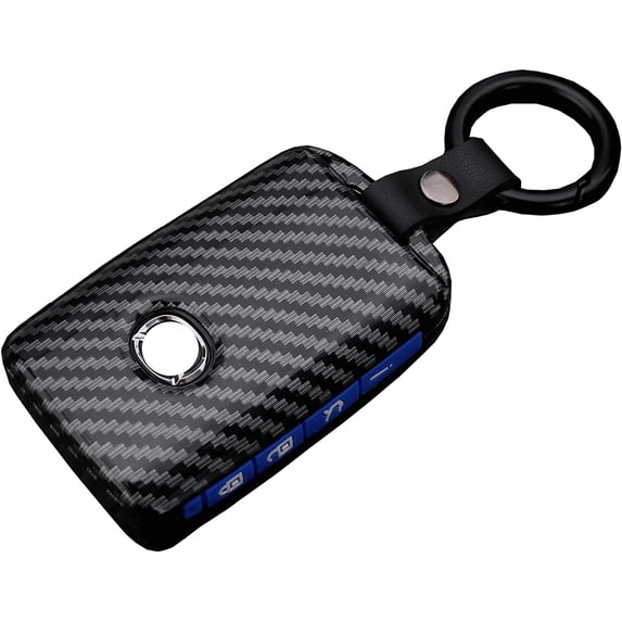 Key Fob Cover Compatible with Mazda 3 6 CX-30 CX-5 CX-9 2019-2021 4 Button Keychain Case Holder Protector,Blue