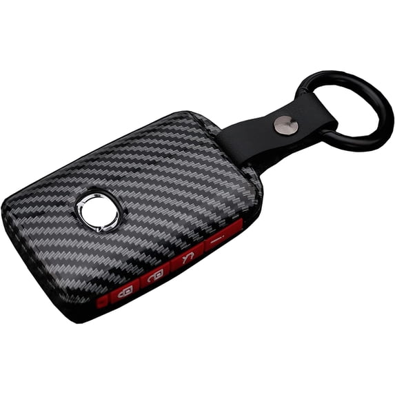 Key Fob Cover Compatible with Mazda 3 6 CX-30 CX-5 CX-9 2019-2021 4 Button Keychain Case Holder Protector,Red
