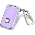 thumbnail image 1 of Key Fob Cover Compatible with Mazda 3 6 CX-5 CX-9 CX-30 CX-50 CX-70 2019-2025 Keychain Case Holder Protector,Silver/Purple, 1 of 6