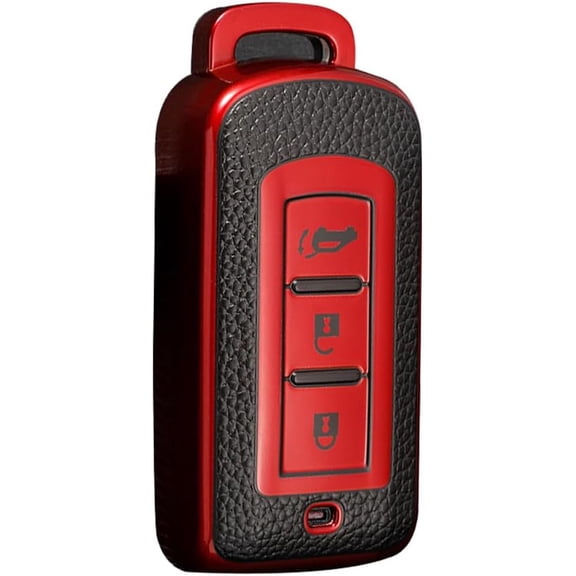 Key Fob Cover Compatible with Mitsubishi L200 ASX Outlander Eclipse Cross Pajero Triton 2019-2026 Keychain Case Holder Protector,1