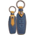 thumbnail image 1 of Key Fob Cover Compatible with Mitsubishi Outlander 2021-2022 4 Button Keychain Case Holder Protector,3a Button-blue, 1 of 7