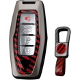 thumbnail image 1 of Key Fob Cover Compatible with Mitsubishi Outlander 2021-2024 Keychain Case Holder Protector,Red-Short keychain, 1 of 8