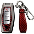 thumbnail image 1 of Key Fob Cover Compatible with Mitsubishi Outlander 2021-2024 Keychain Case Holder Protector,Red-long Keychain, 1 of 8