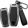 thumbnail image 1 of Key Fob Cover Compatible with Mitsubishi Outlander 2021-2025 2 Button Metal Keychain Case Holder Protector, 1 of 9