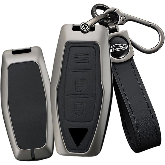 Key Fob Cover Compatible with Mitsubishi Outlander 2021-2025 2 Button Metal Keychain Case Holder Protector